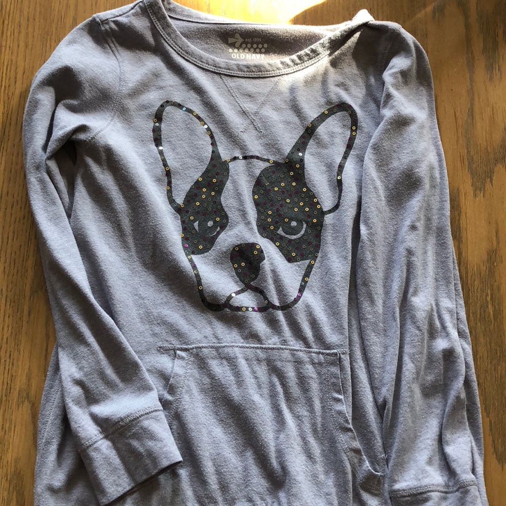 Grey Long Sleeve with dog